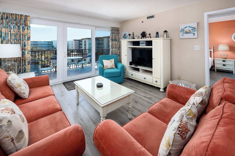 Living room with balcony access
