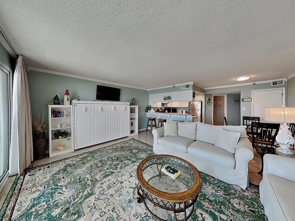 Living Area - Queen Murphy Bed + Smart TV