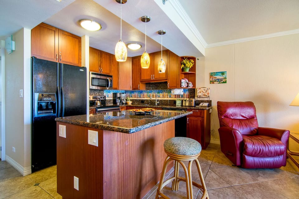 Kitchen Island provides additional seating
