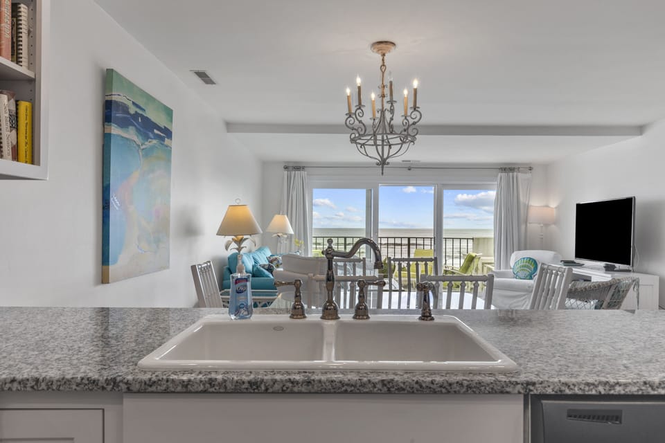 Ocean Views from Kitchen