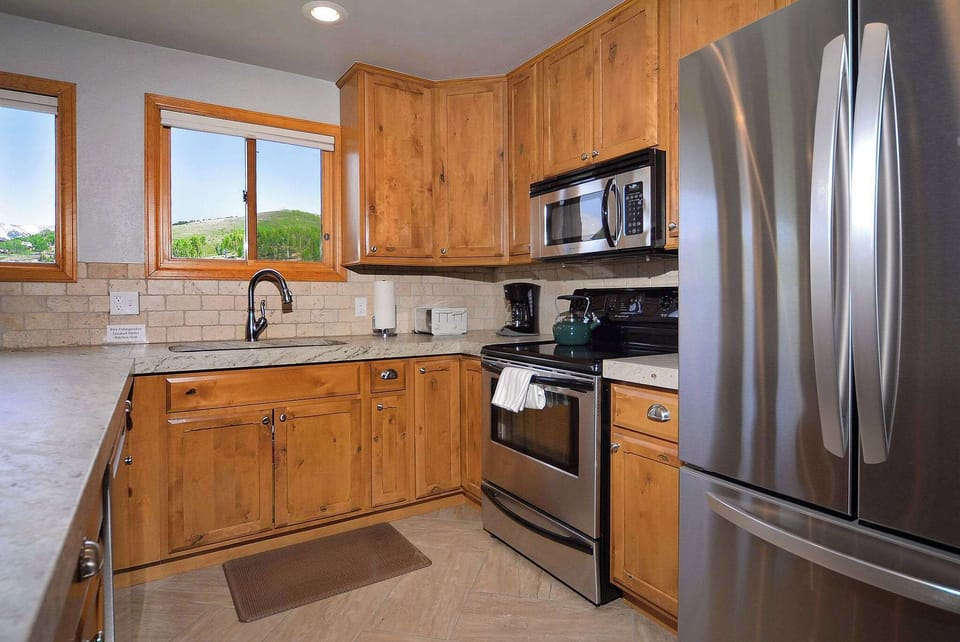 Fully stocked kitchen