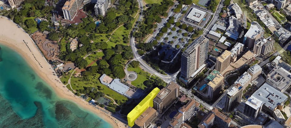 Waikiki Shore on the map