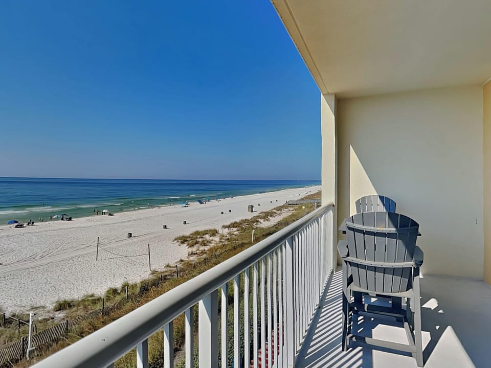 Furnished and Covered Gulf Front Balcony