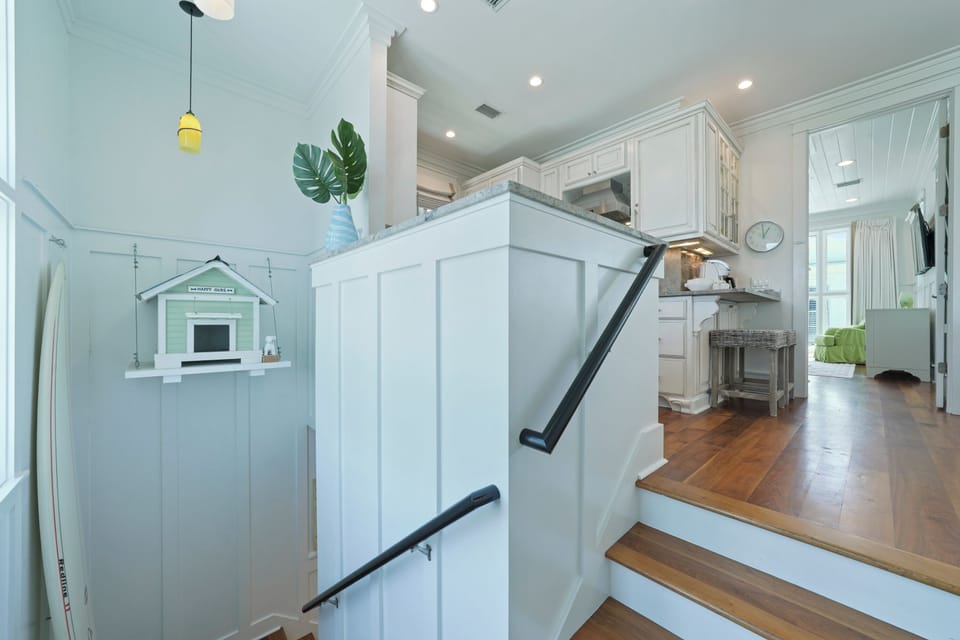STAIRS TO SECOND FLOOR LIVING AREAS & PRIMARY KING BEDROOM