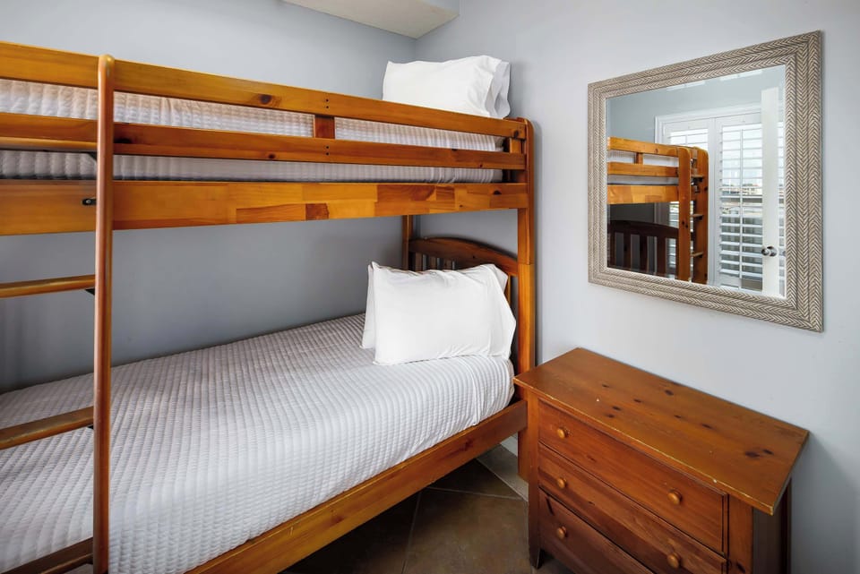 Third bedroom with twin size bunk beds