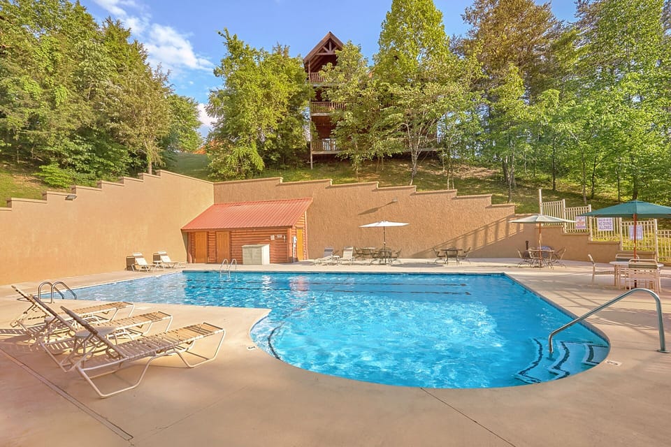 New swimming pool at Alpine Village - How about a swim in the summer