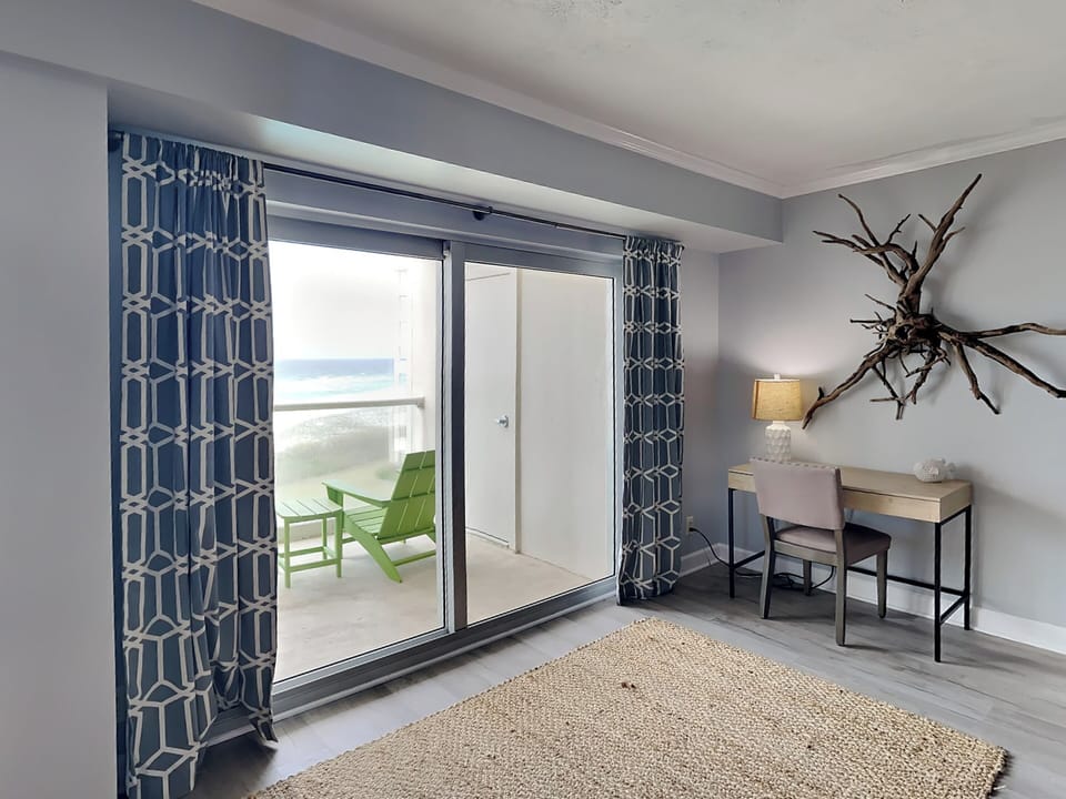Living Area - Private Balcony and Desk