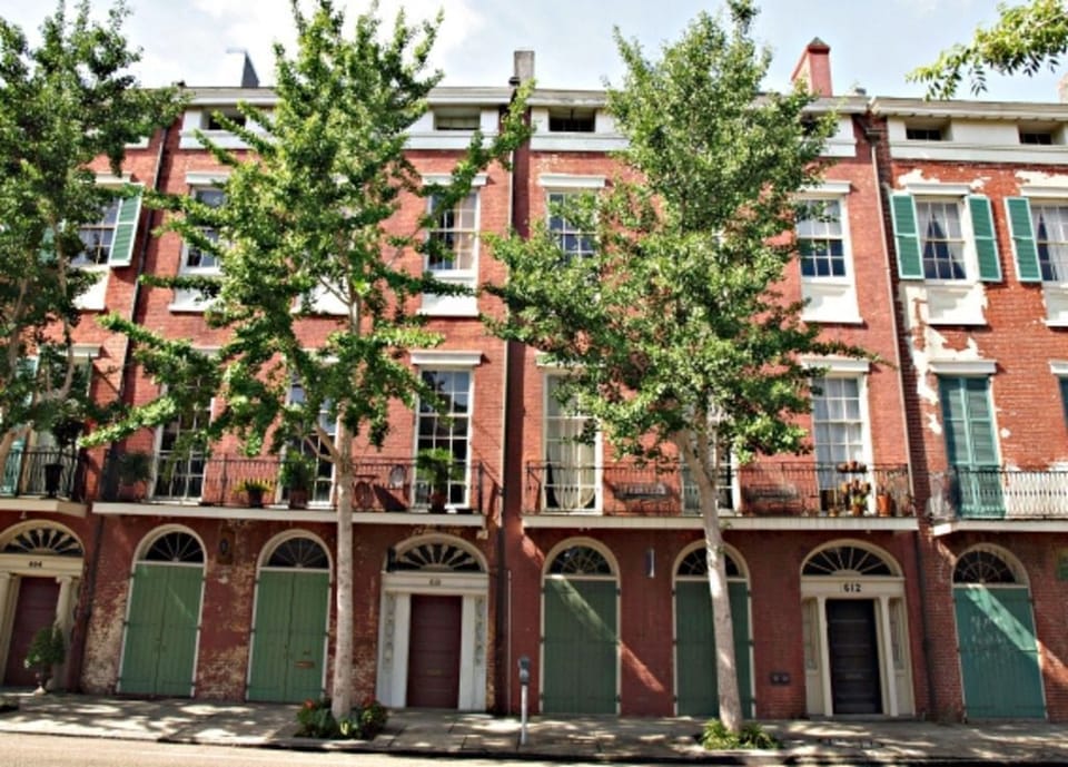 Julia Street Entrance, uses the coded access to building
