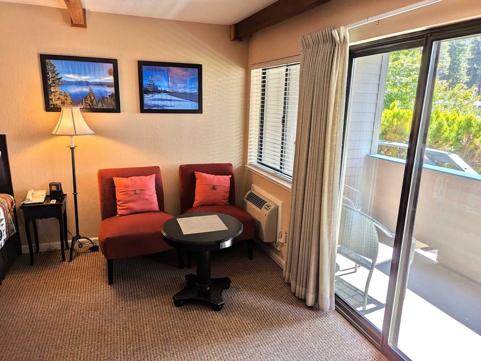 Comfortable living area for working on your computer or watching TV