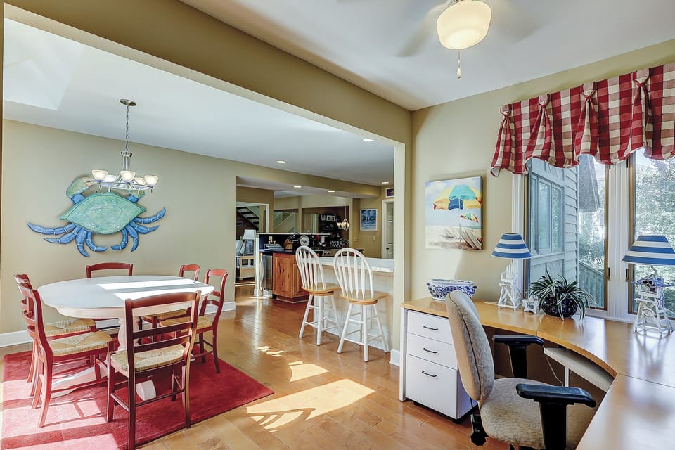 Kitchen and office space