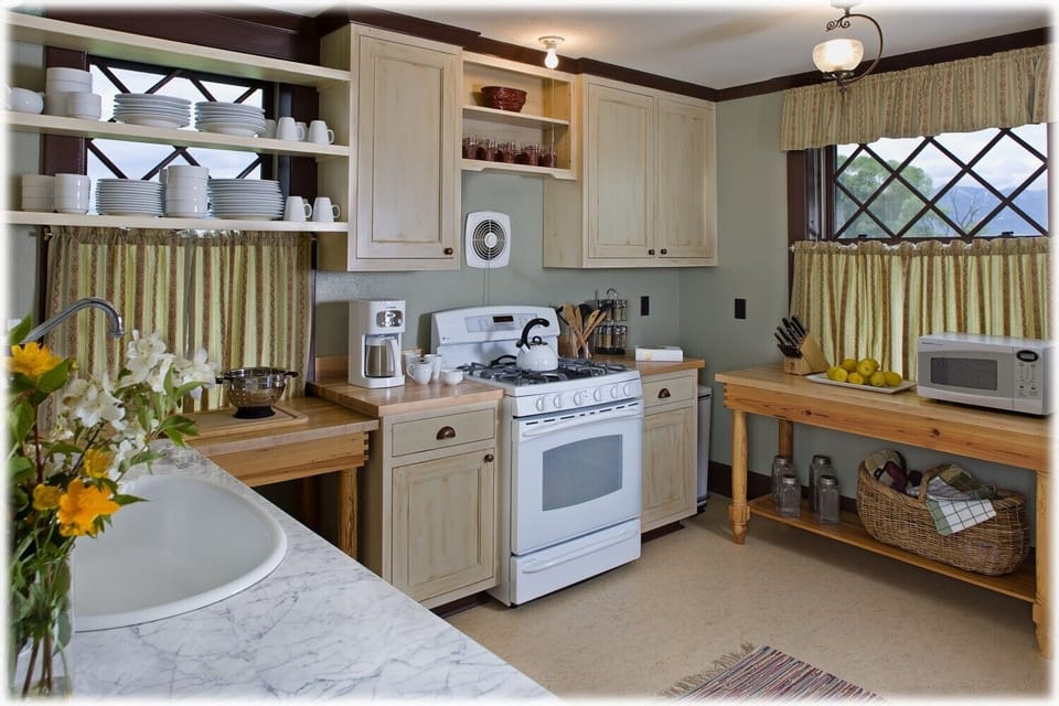 The kitchen at Thextondale has everything you need.