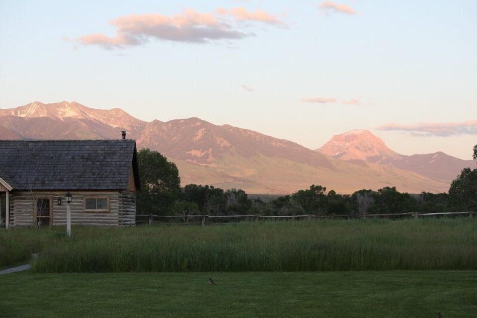 View of Sphinx Mountain of the Madison Range.
