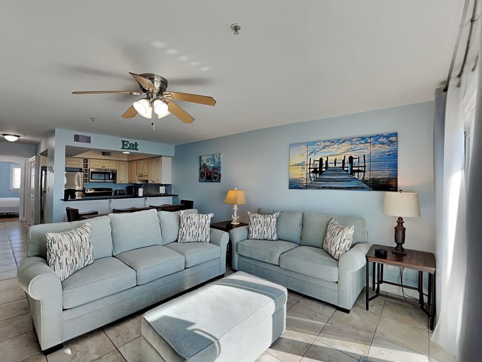 Living Area - Queen Sleeper Sofa - Second Floor