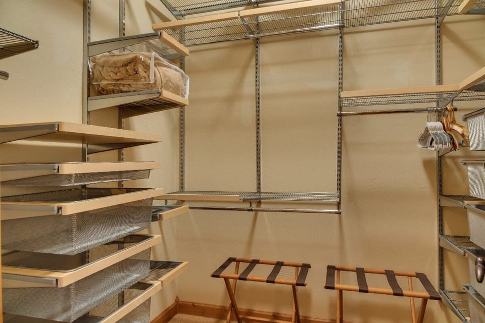 The master bedroom closet.