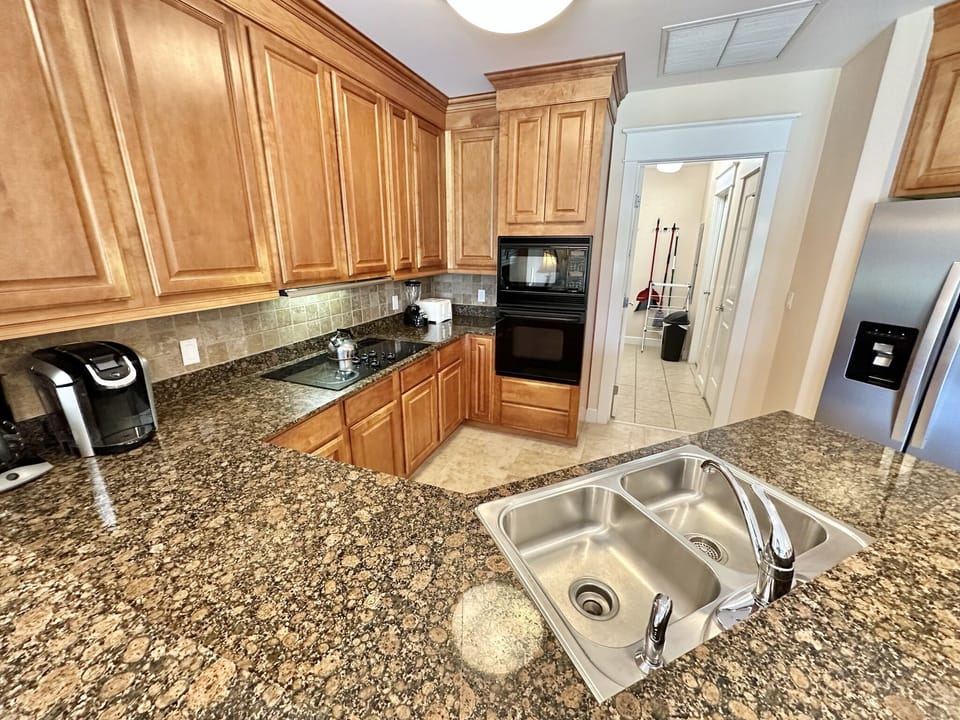 Fully stocked kitchen