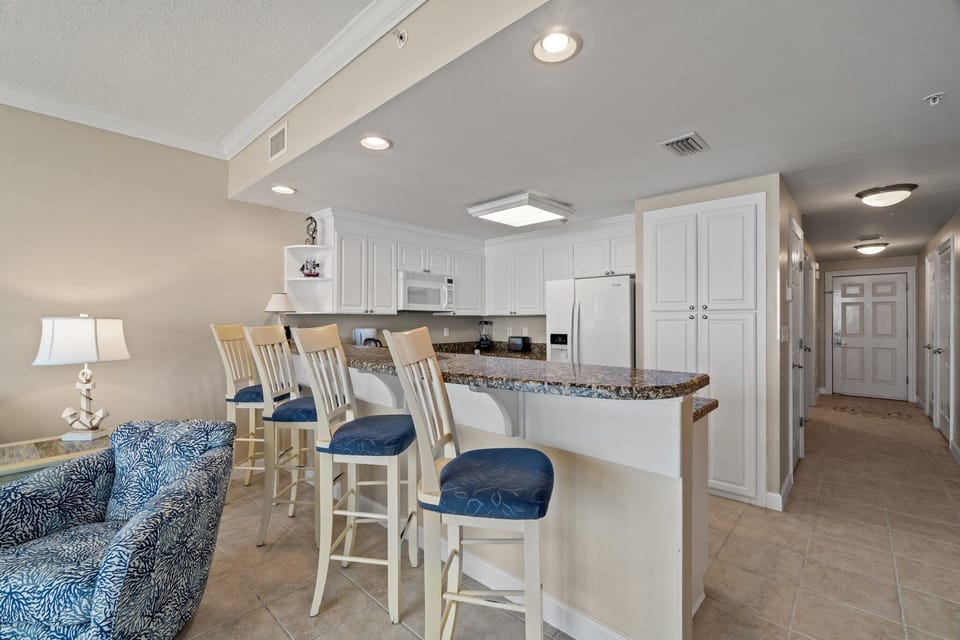Full Size Kitchen with Bar Seating