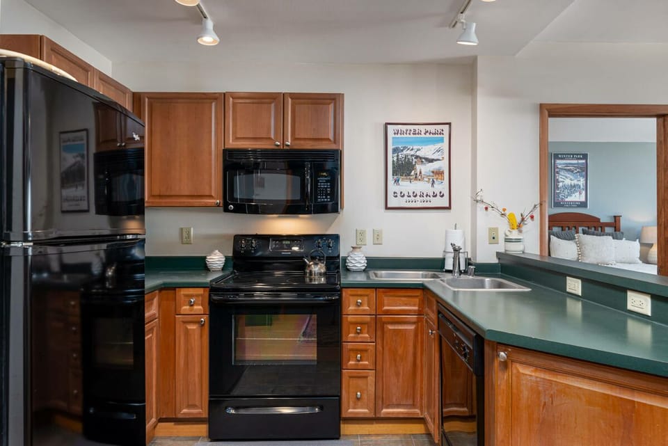 The chef will love the full size kitchen