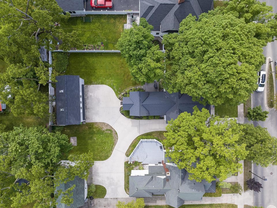 Overhead View of Classic Victorian