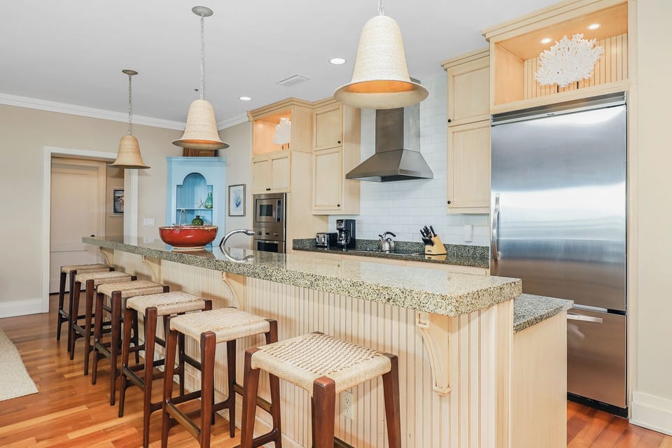 WaterHouse 401 - Seacrest Beach - Kitchen Bar Area