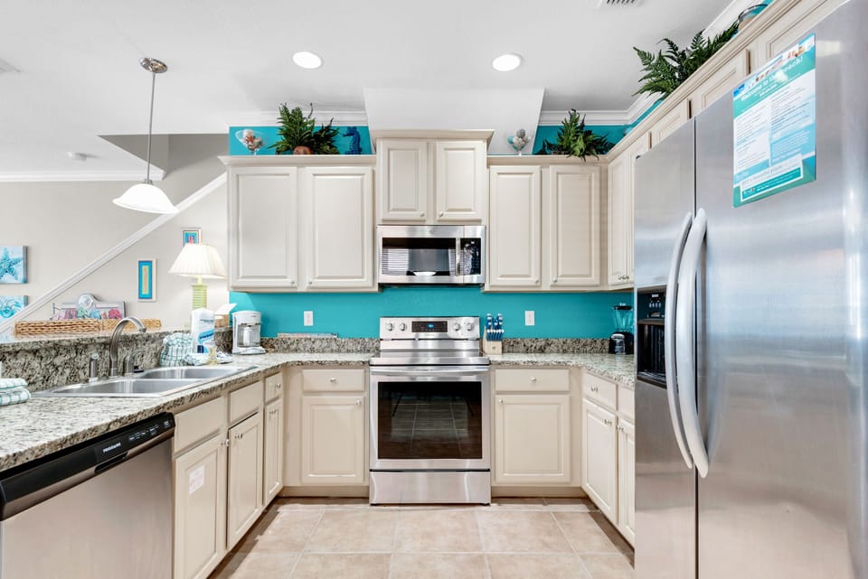Kitchen has everything your chef needs