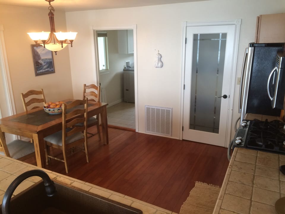 Kitchen and dining area