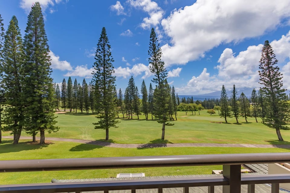 Golf course and ocean views from the main Lanai