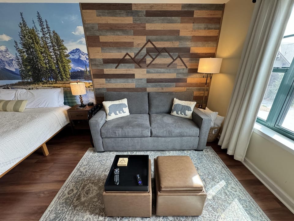 New comfy sofa bed with a memory foam mattress