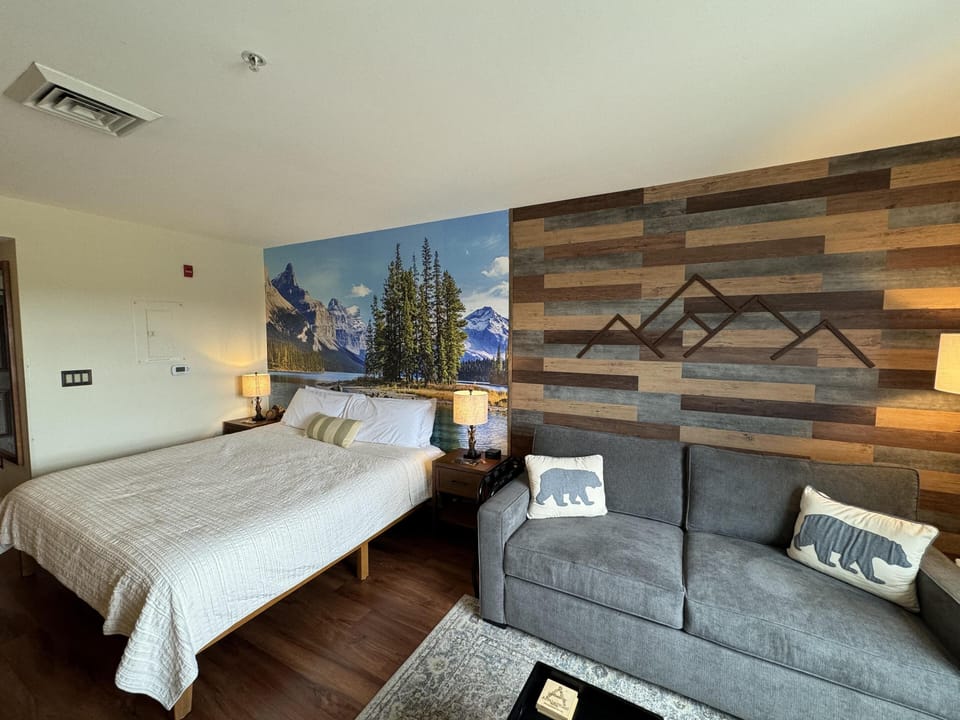 Updated studio with luxuries not found in any other unit at The Appalachian Hotel