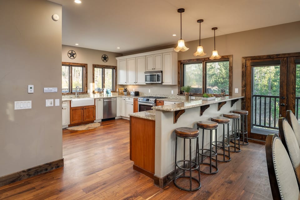 Open concept kitchen