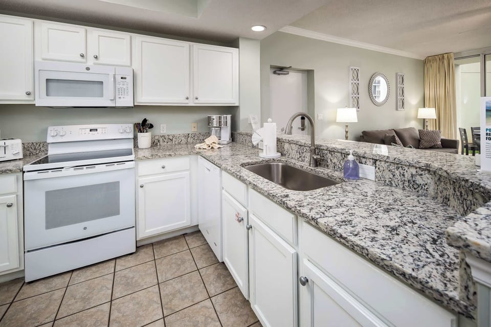 Fully stocked kitchen