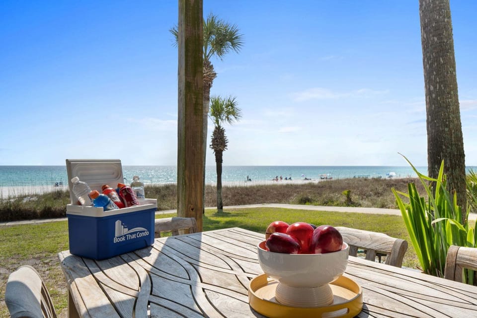 Gulf front patio
