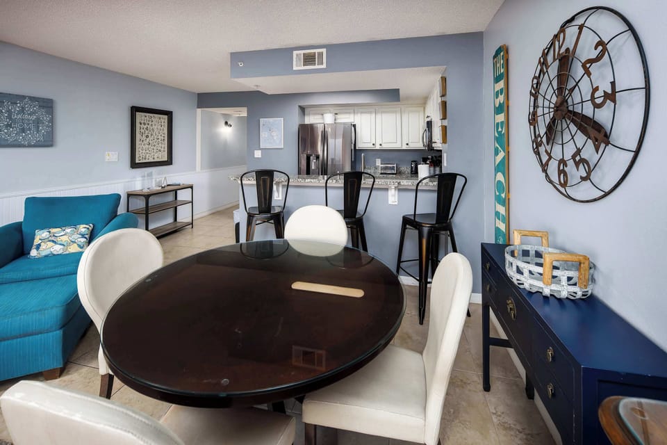 Dining table with seating for four