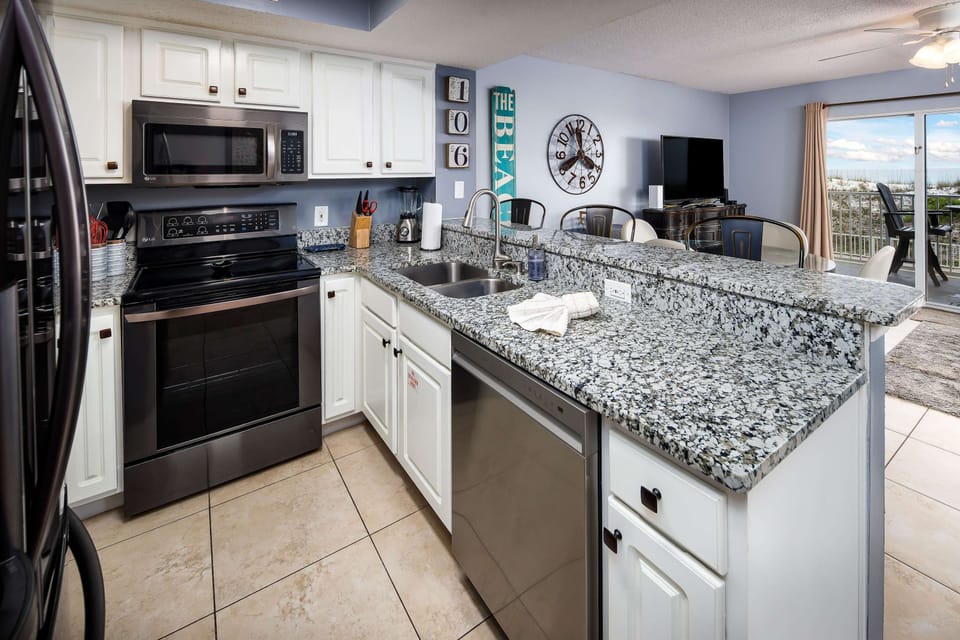 Fully stocked kitchen