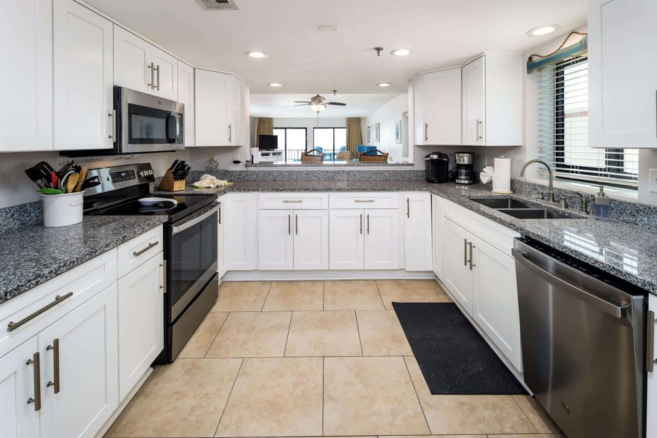 Fully stocked kitchen