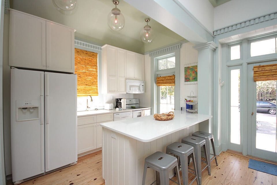 Kitchen with Bar Seating for 4