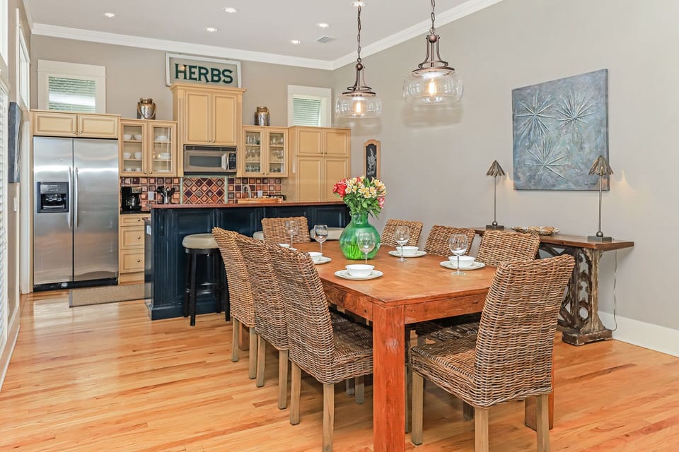 Kevin's Heaven - Grayton Beach - Second Floor - Open Concept Kitchen/Bar/Dining Area