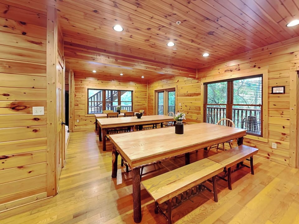Dining Area - 3 Farmhouse-Style Tables, Seating for Everyone - First Floor