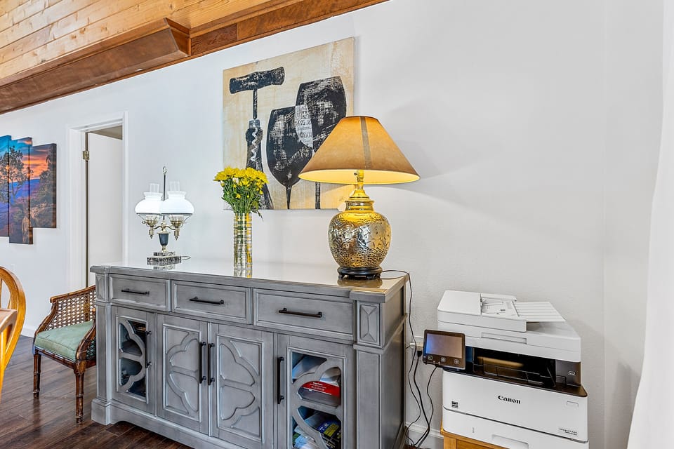 Dining area with Printer