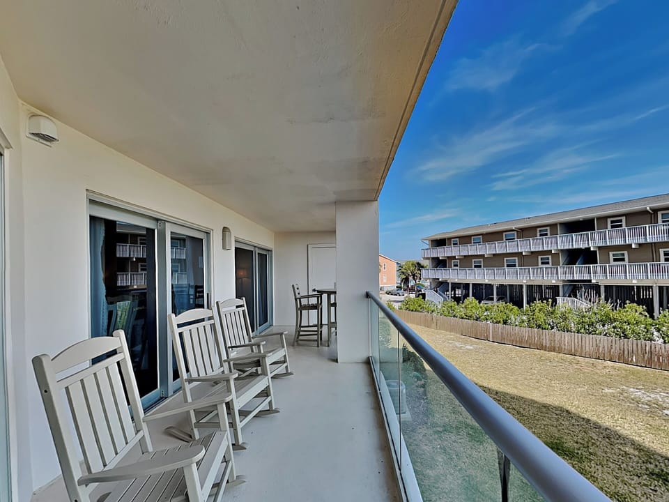 Private Balcony with Gulf Views and Outdoor Seating