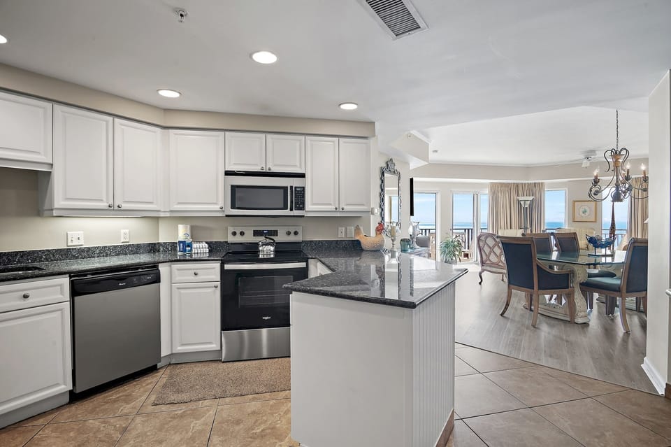 Open Concept Kitchen, Dining Room, & Living Room