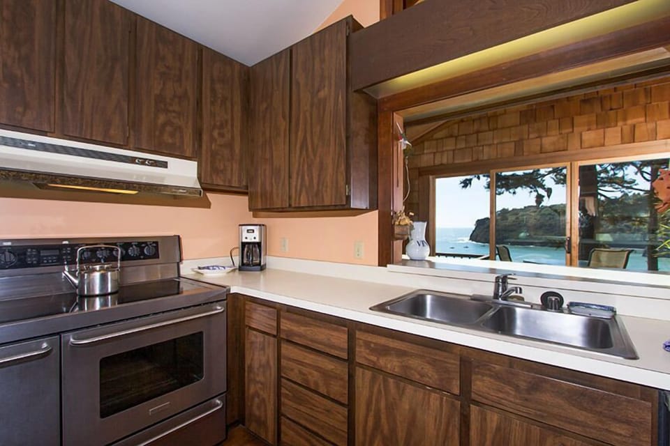 Cook while keeping your eye on the ocean!
