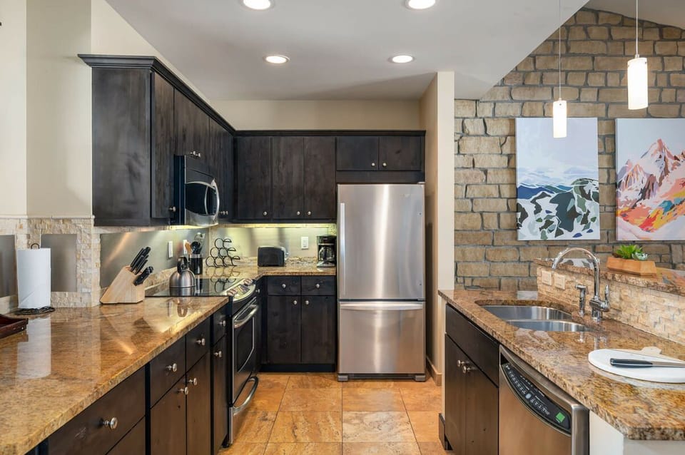 The chef will love the fully stocked kitchen