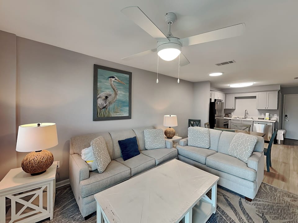 Living Area - Queen Sleeper Sofa