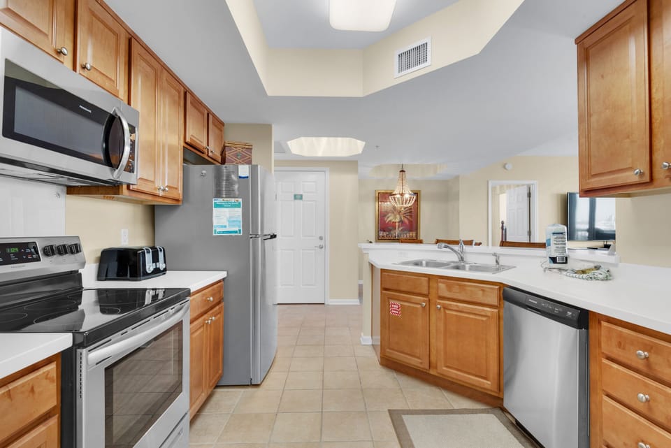 Kitchen has everything your chef needs