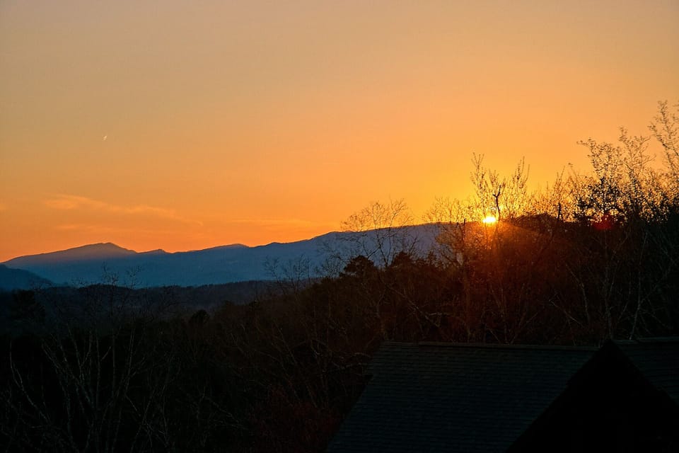 Beautiful Sunset! - This luxury cabin rental has everything your family or group of friends could ever ask for in a Smoky Mountain Resort Cabin. If you will be visiting Dollywood on your trip, this cabin has easy access to the #1 attraction in Tennessee.