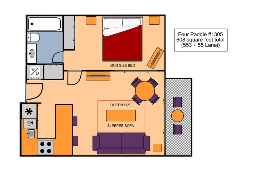 Four Paddle #1305 Floor Plan