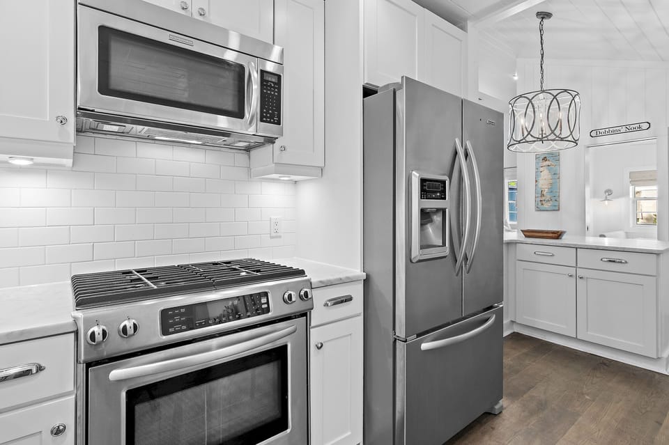 The White House - Seagrove Beach - Open Living, Dining, and Kitchen Area