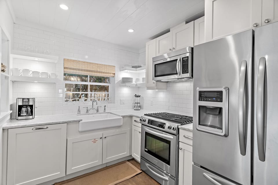 The White House - Seagrove Beach - Open Living, Dining, and Kitchen Area