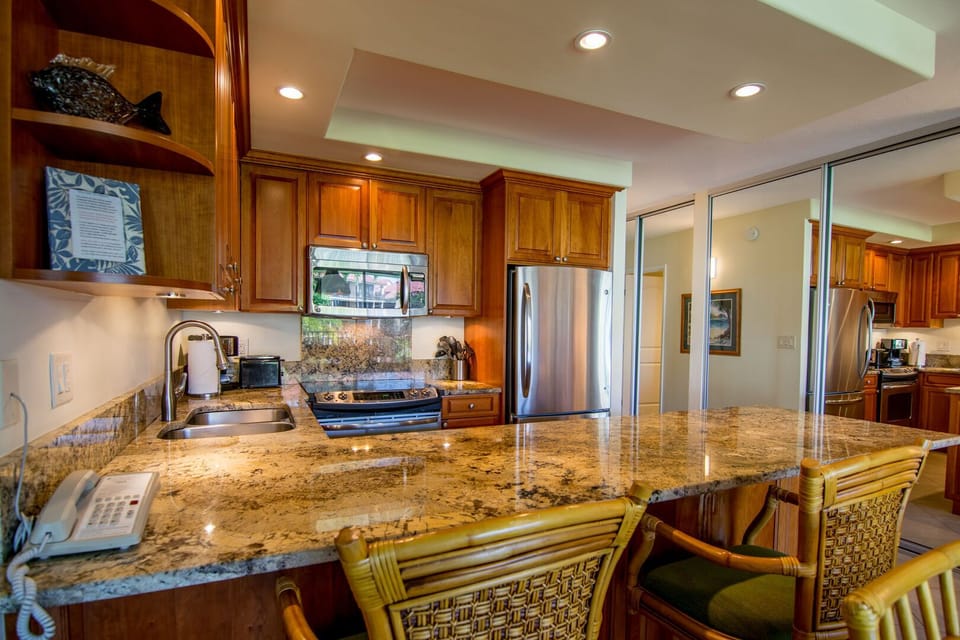 Fully remodeled and equipped kitchen