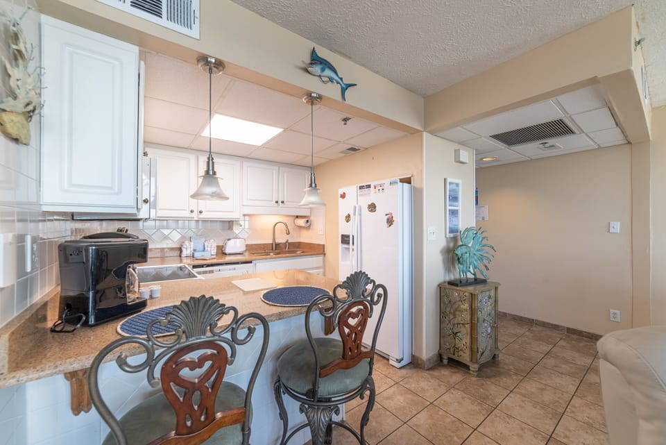 Fully stocked kitchen